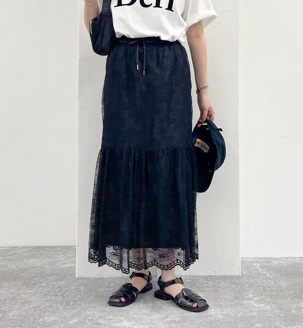 fredy emue「2WAYスカラレースギャザースカート」|スカート|
