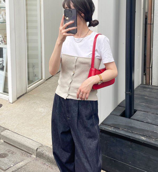 fredy emue「ハート釦ニットビスチェ」|ニット・セーター|