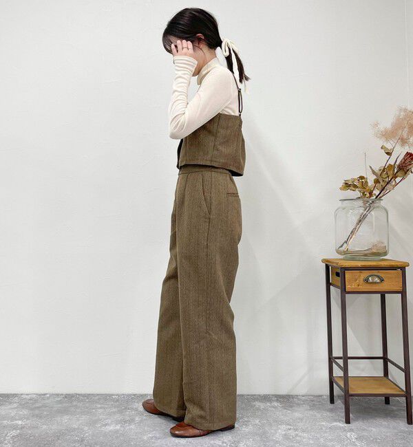 fredy emue「ヘリンボーンキャミビスチェ」|キャミソール|