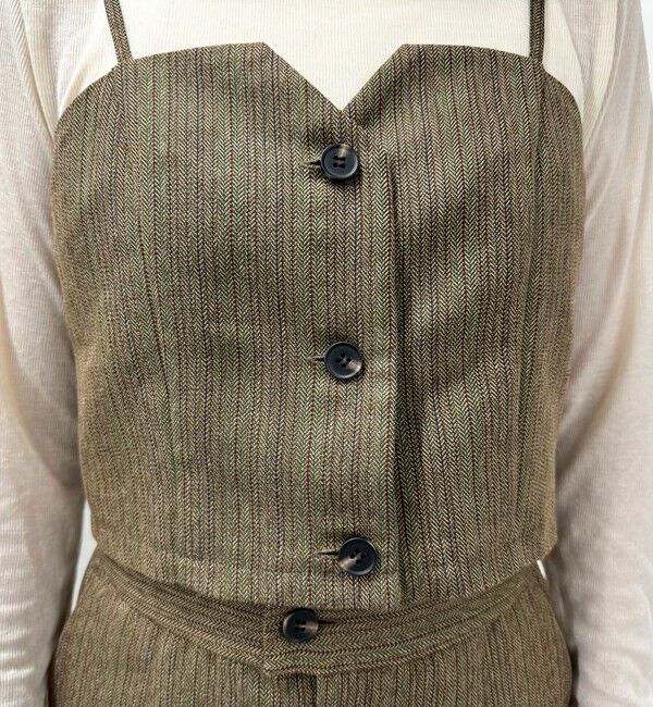 fredy emue「ヘリンボーンキャミビスチェ」|キャミソール|