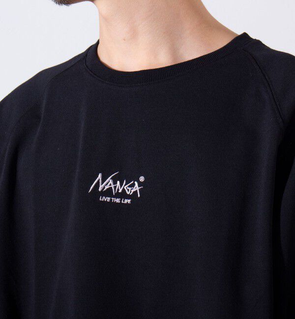 GLOSTER「【NANGA&times;GLOSTER】別注 ボックスロゴ バックプリント ラグランTシャツ」|Tシャツ・カットソー|