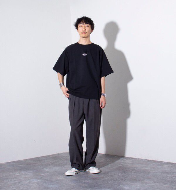 GLOSTER「【NANGA&times;GLOSTER】別注 ボックスロゴ バックプリント ラグランTシャツ」|Tシャツ・カットソー|