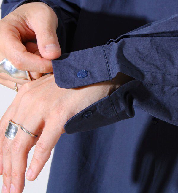 GLOSTER「【GEVACO】ドットボタンシャツ スナップボタン シャツ羽織」|シャツ・ブラウス|