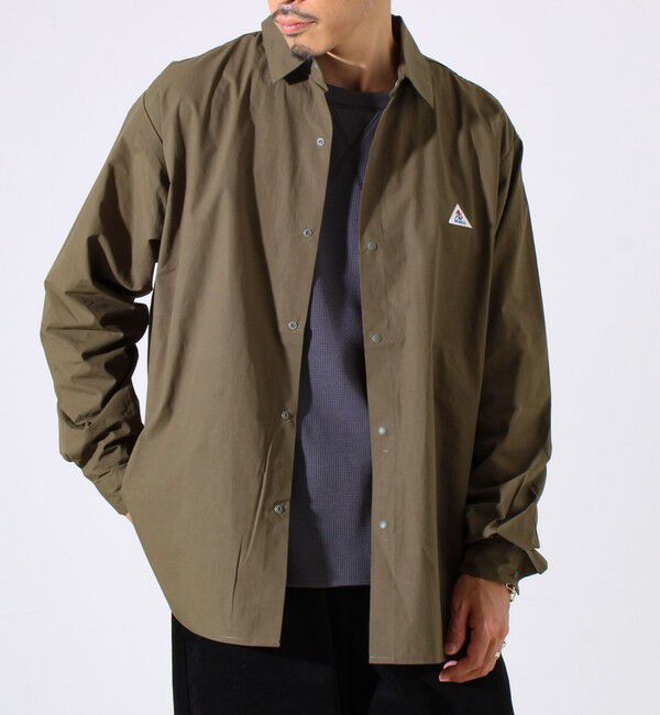 GLOSTER「【GEVACO】ドットボタンシャツ スナップボタン シャツ羽織」|シャツ・ブラウス|