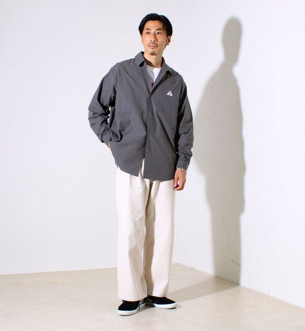 GLOSTER「【GEVACO】ドットボタンシャツ スナップボタン シャツ羽織」|シャツ・ブラウス|