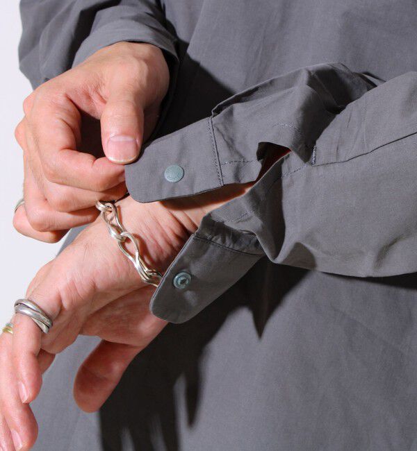 GLOSTER「【GEVACO】ドットボタンシャツ スナップボタン シャツ羽織」|シャツ・ブラウス|