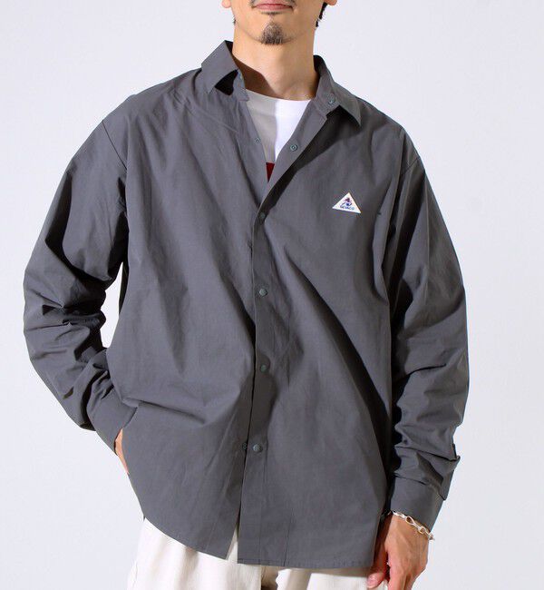 GLOSTER「【GEVACO】ドットボタンシャツ スナップボタン シャツ羽織」|シャツ・ブラウス|