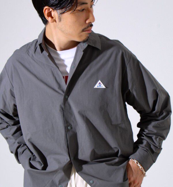 GLOSTER「【GEVACO】ドットボタンシャツ スナップボタン シャツ羽織」|シャツ・ブラウス|