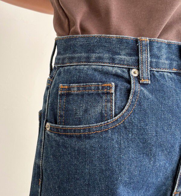 fredy emue「《セットアップ対応》ワイドテーパードデニムパンツ」|デニム|