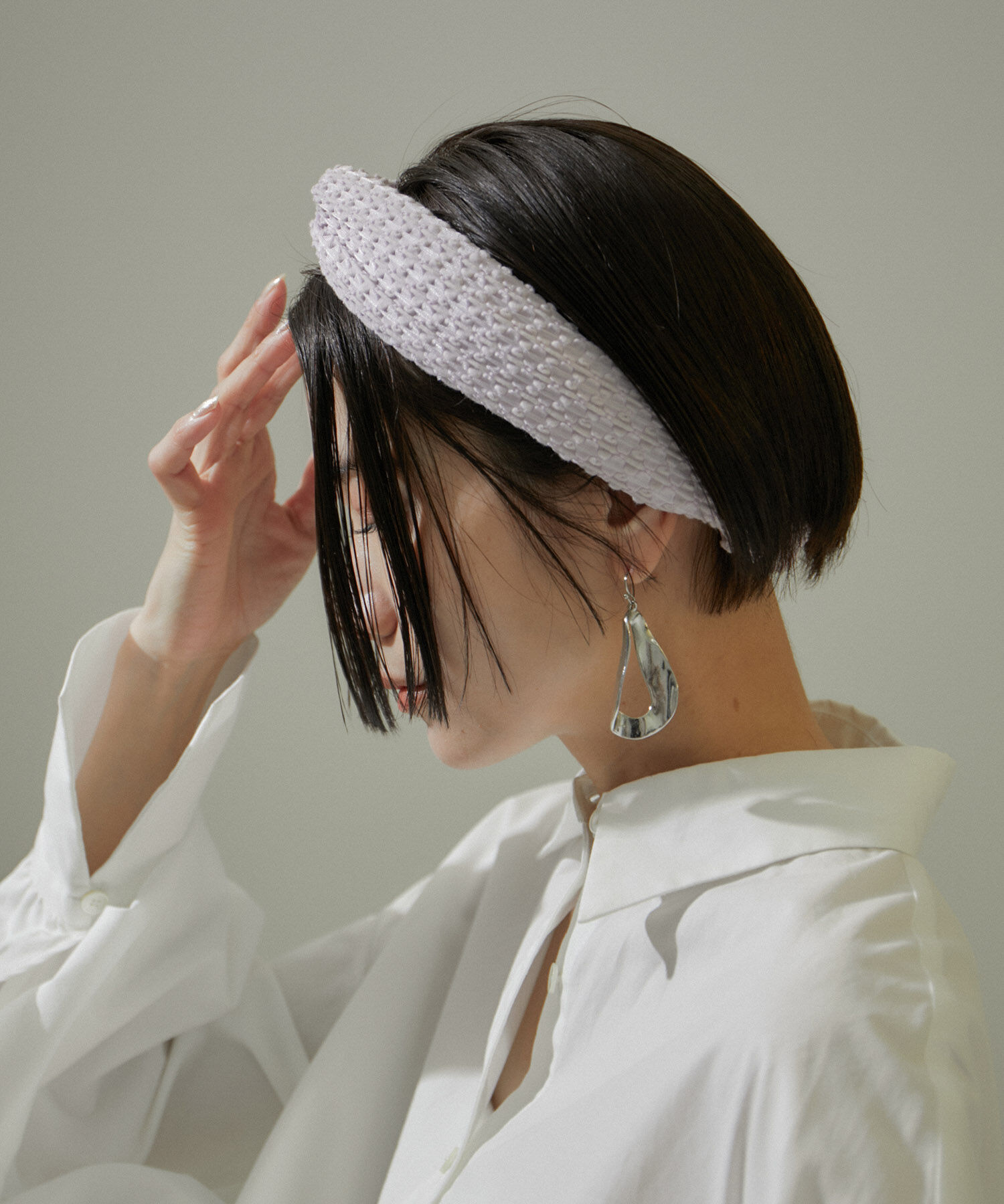 SALON adam et rope'「KINANジャガードヘアバンド」|ヘアバンド|