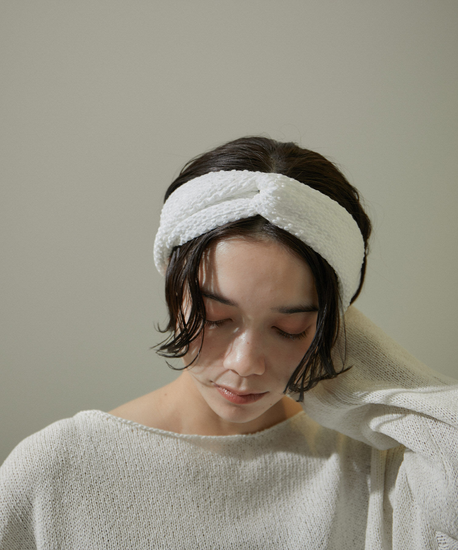 SALON adam et rope'「KINANジャガードヘアバンド」|ヘアバンド|