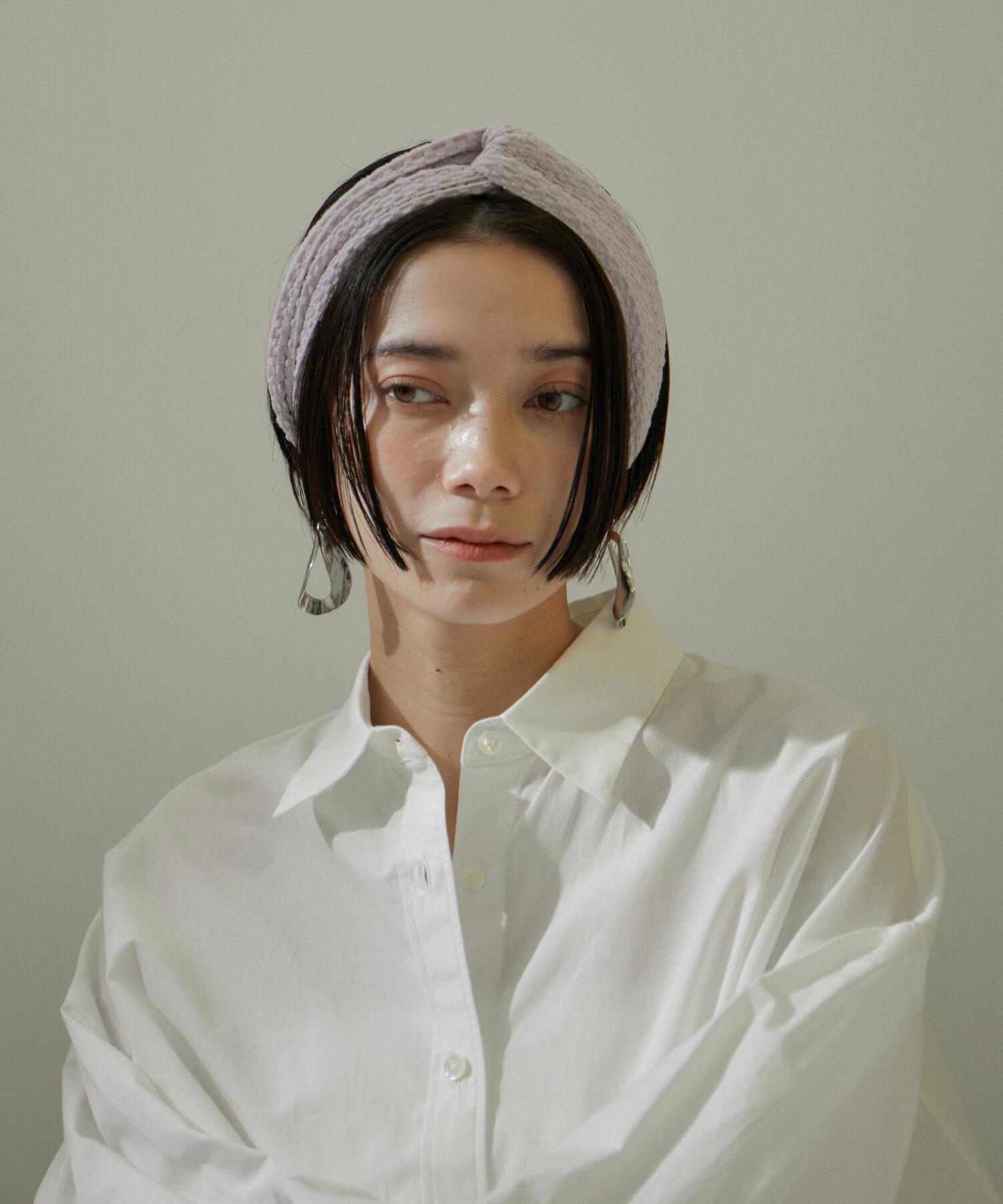 SALON adam et rope'「KINANジャガードヘアバンド」|ヘアバンド|ピンク(63)