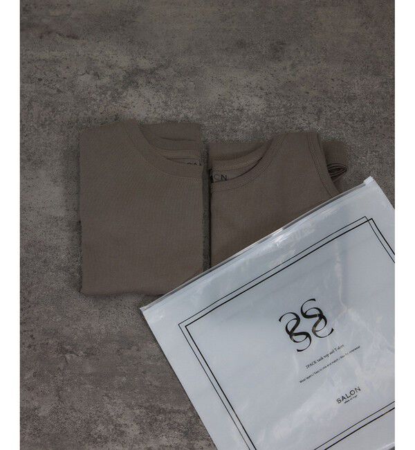 SALON adam et rope'「レイヤード2パックT / タンク［セット］」|Tシャツ・カットソー|