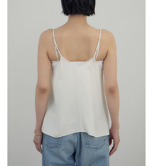 SALON adam et rope'「フレンチレースフィブリルサテンキャミソール」|キャミソール|