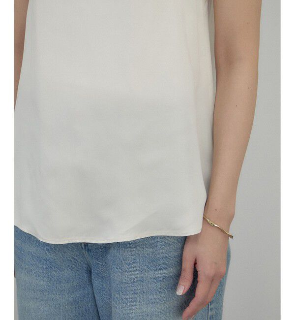 SALON adam et rope'「フレンチレースフィブリルサテンキャミソール」|キャミソール|