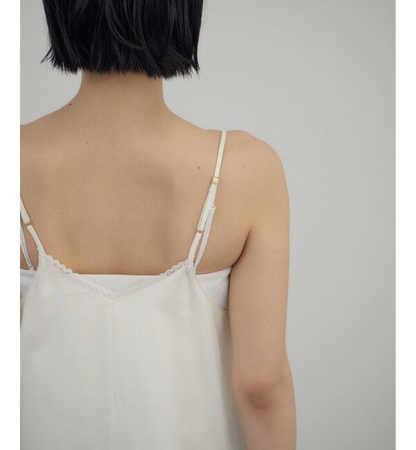 SALON adam et rope'「フレンチレースフィブリルサテンキャミソール」|キャミソール|