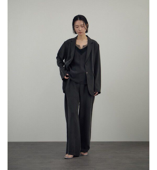 SALON adam et rope'「フレンチレースフィブリルサテンキャミソール」|キャミソール|