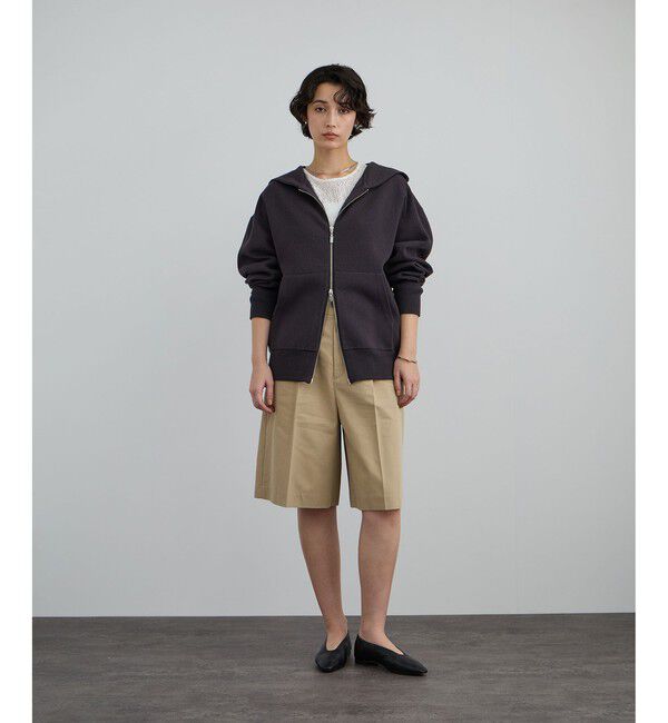 SALON adam et rope'「クレープスウェットライクジップパーカー」|パーカー|