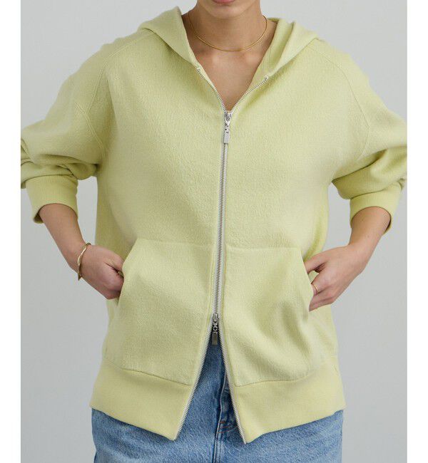 SALON adam et rope'「クレープスウェットライクジップパーカー」|パーカー|