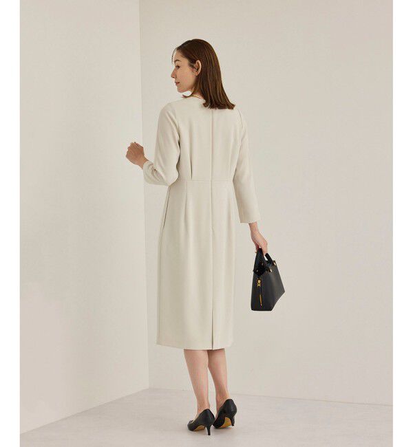 ROPE「トリアセダブルクロスウエストコンシャスワンピース」|ワンピース|