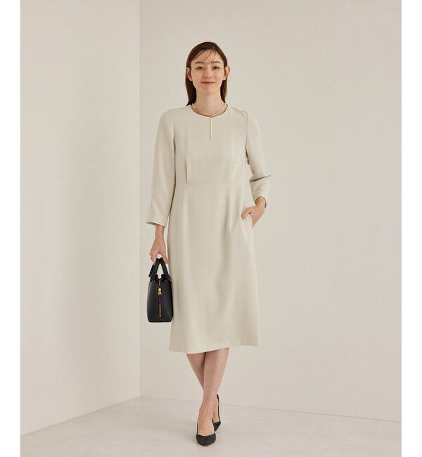 ROPE「トリアセダブルクロスウエストコンシャスワンピース」|ワンピース|