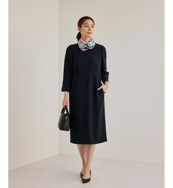 ROPE「トリアセダブルクロスウエストコンシャスワンピース」|ワンピース|