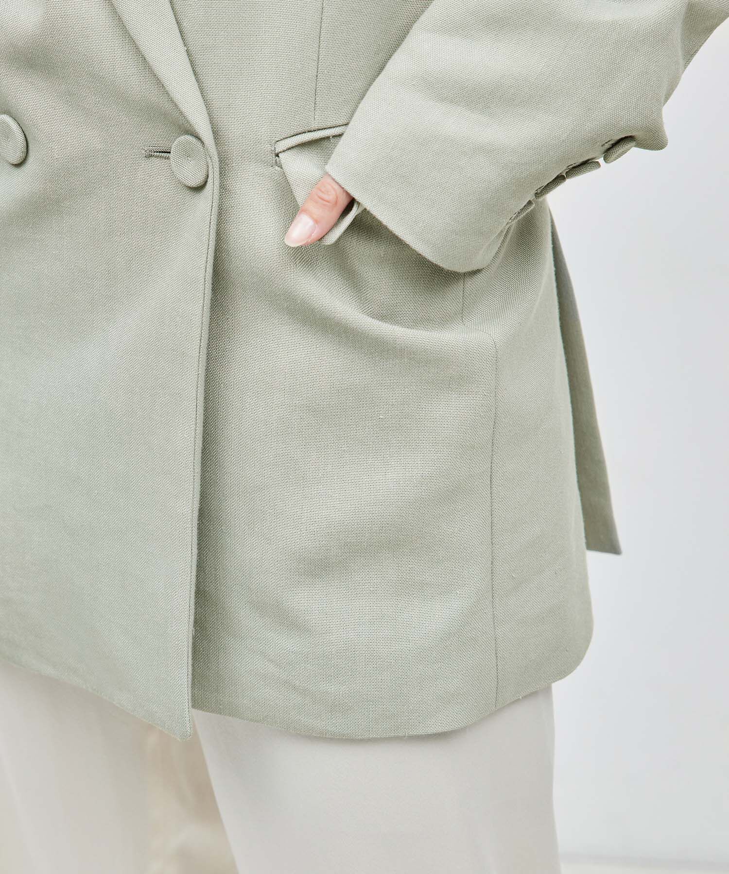 ROPE「ヘビーリネン ダブルジャケット」|テーラードジャケット|