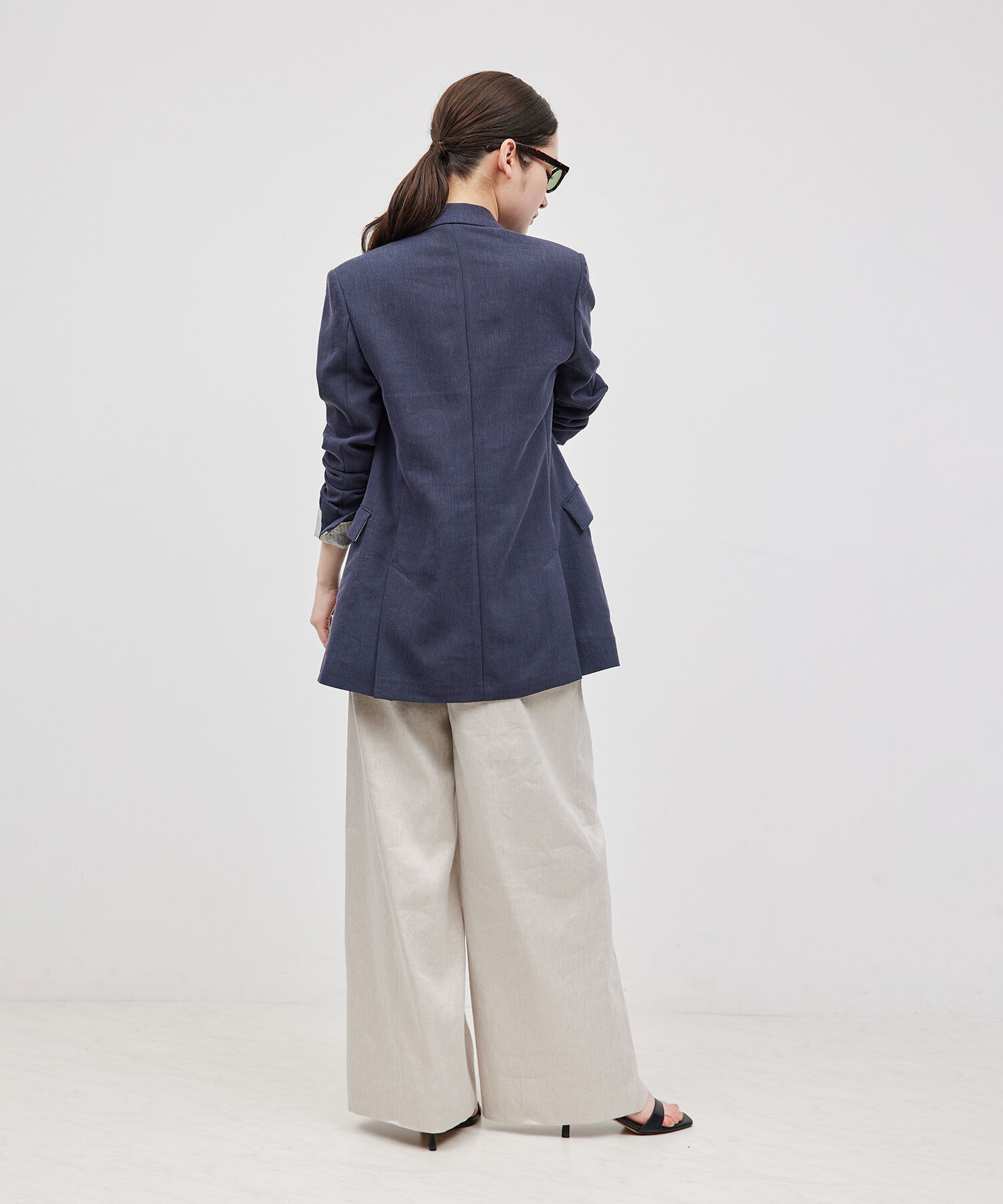 ROPE「ヘビーリネン ダブルジャケット」|テーラードジャケット|
