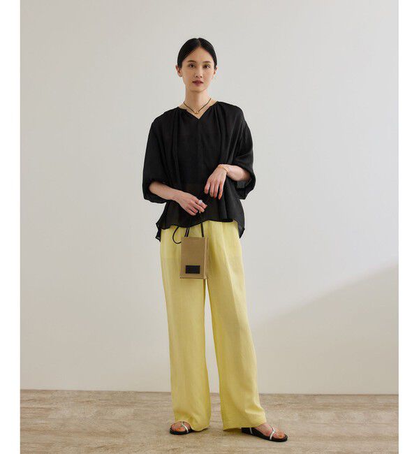 ROPE「楊柳スキッパーブラウス/イージーケア」|シャツ・ブラウス|