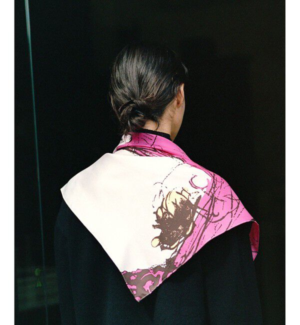 ROPE「ロートレックグラフィカル シルクスカーフ/Lサイズ」|バンダナ・スカーフ|