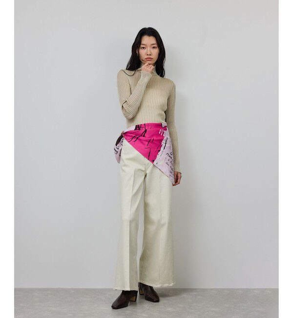 ROPE「ラメタートルリブプルオーバー/イージーケア」|ニット・セーター|