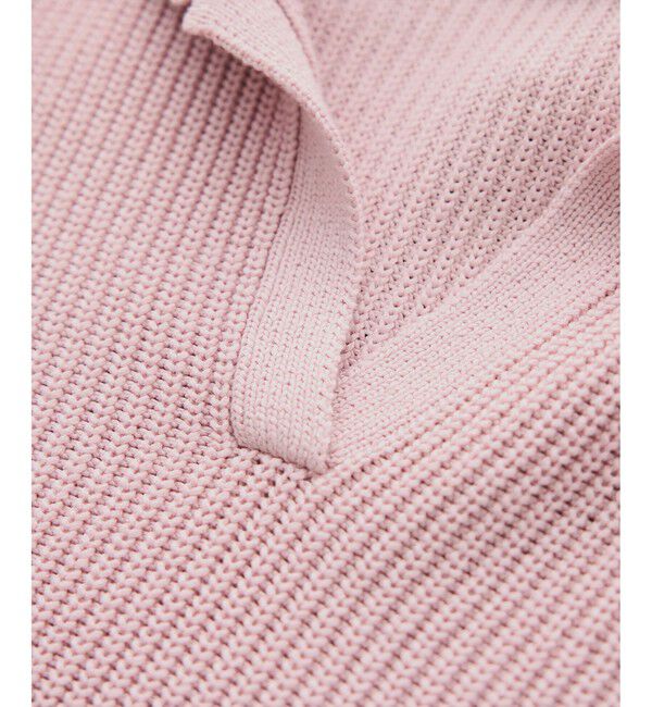 ROPE「オーガニックコットンポロニットプルオーバー/イージーケア」|ニット・セーター|