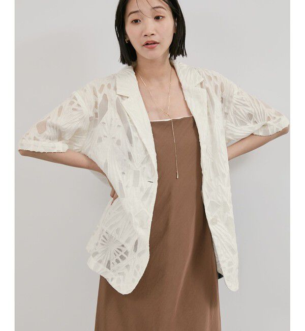 VIS「シアージャガードハーフスリーブサマージャケット」|テーラードジャケット|