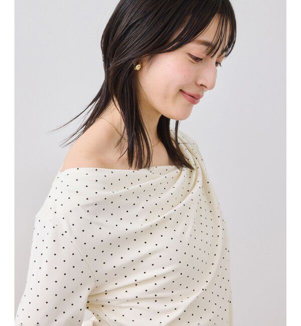 VIS「ドレープオフショルロンT/一部WEB限定カラー・イージーケア」|Tシャツ・カットソー|