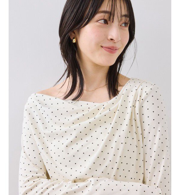 VIS「ドレープオフショルロンT/一部WEB限定カラー・イージーケア」|Tシャツ・カットソー|