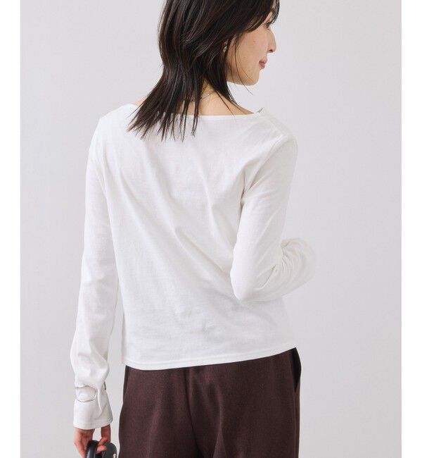 VIS「ドレープオフショルロンT/一部WEB限定カラー・イージーケア」|Tシャツ・カットソー|