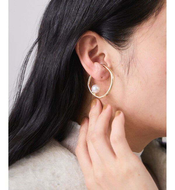 VIS「フープパールイヤーカフ」|イヤリング|
