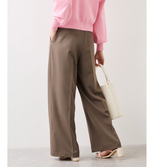 VIS「ベルトディティールパンツ/防シワ・イージーケア」|スラックス|