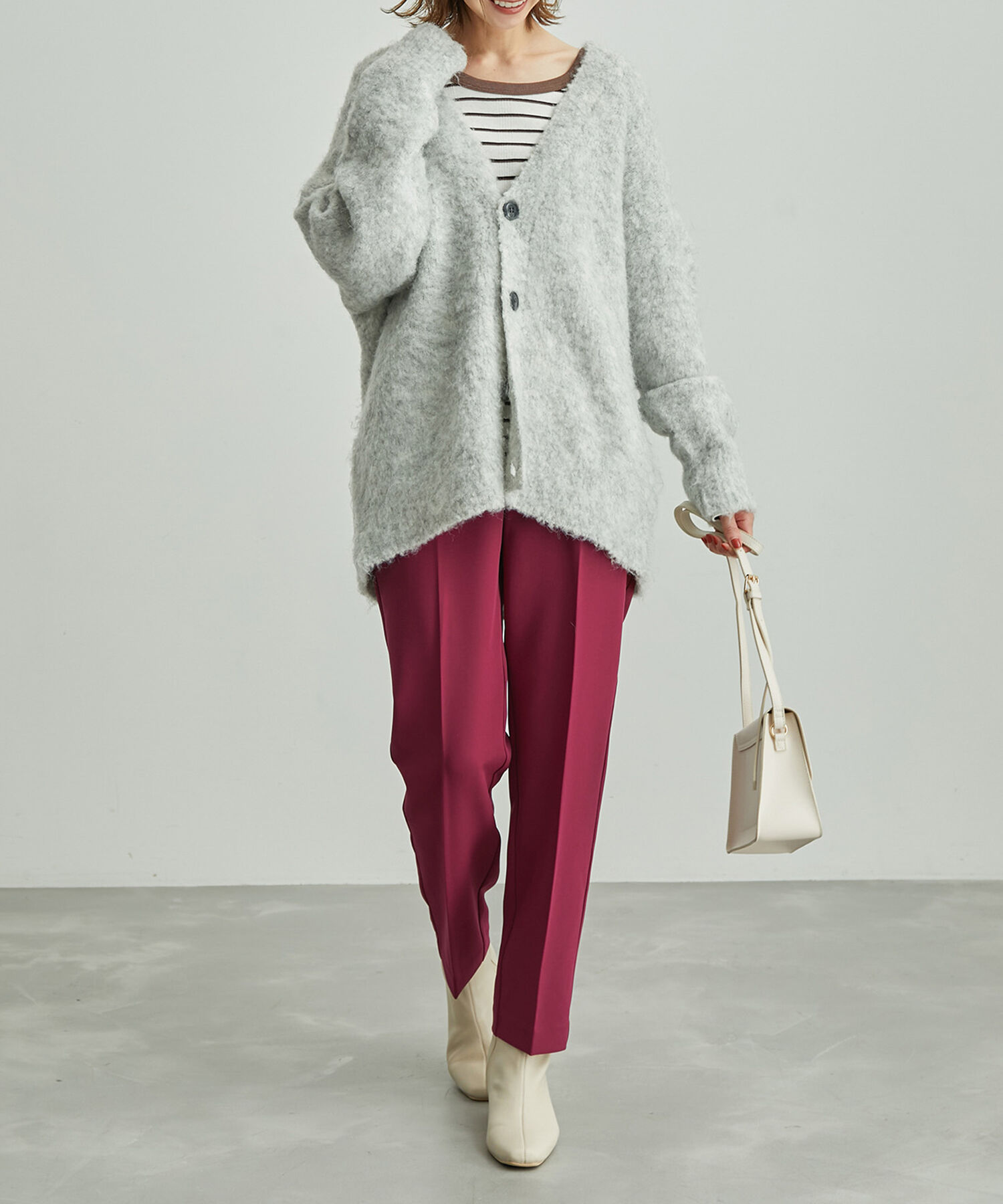 Rope&rsquo;Picnic「ラク美/ストレートカラーパンツ」|スラックス|