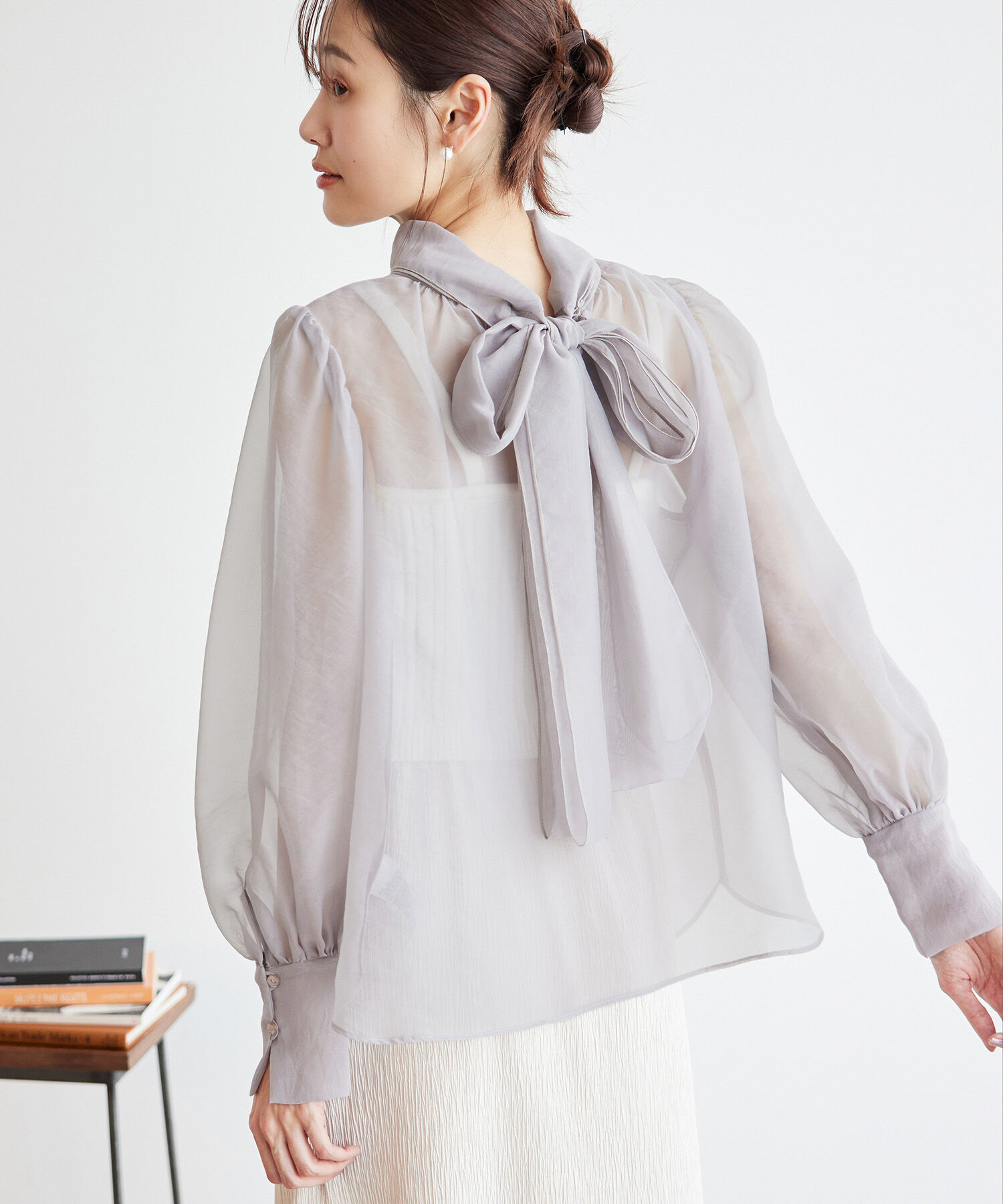 Rope&rsquo;Picnic「2WAY/配色リボンブラウス」|シャツ・ブラウス|