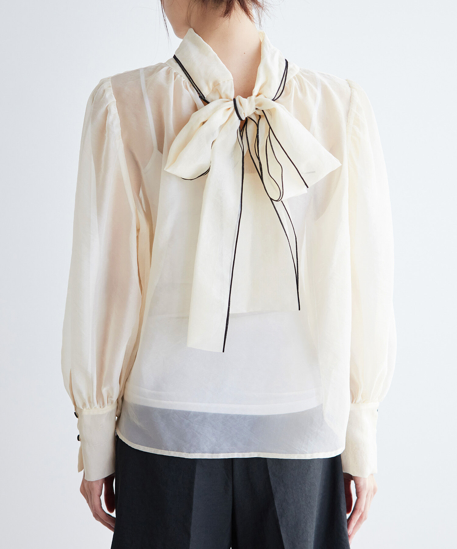 Rope&rsquo;Picnic「2WAY/配色リボンブラウス」|シャツ・ブラウス|