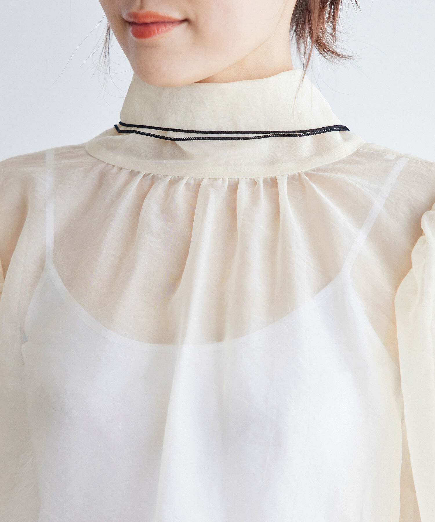 Rope&rsquo;Picnic「2WAY/配色リボンブラウス」|シャツ・ブラウス|