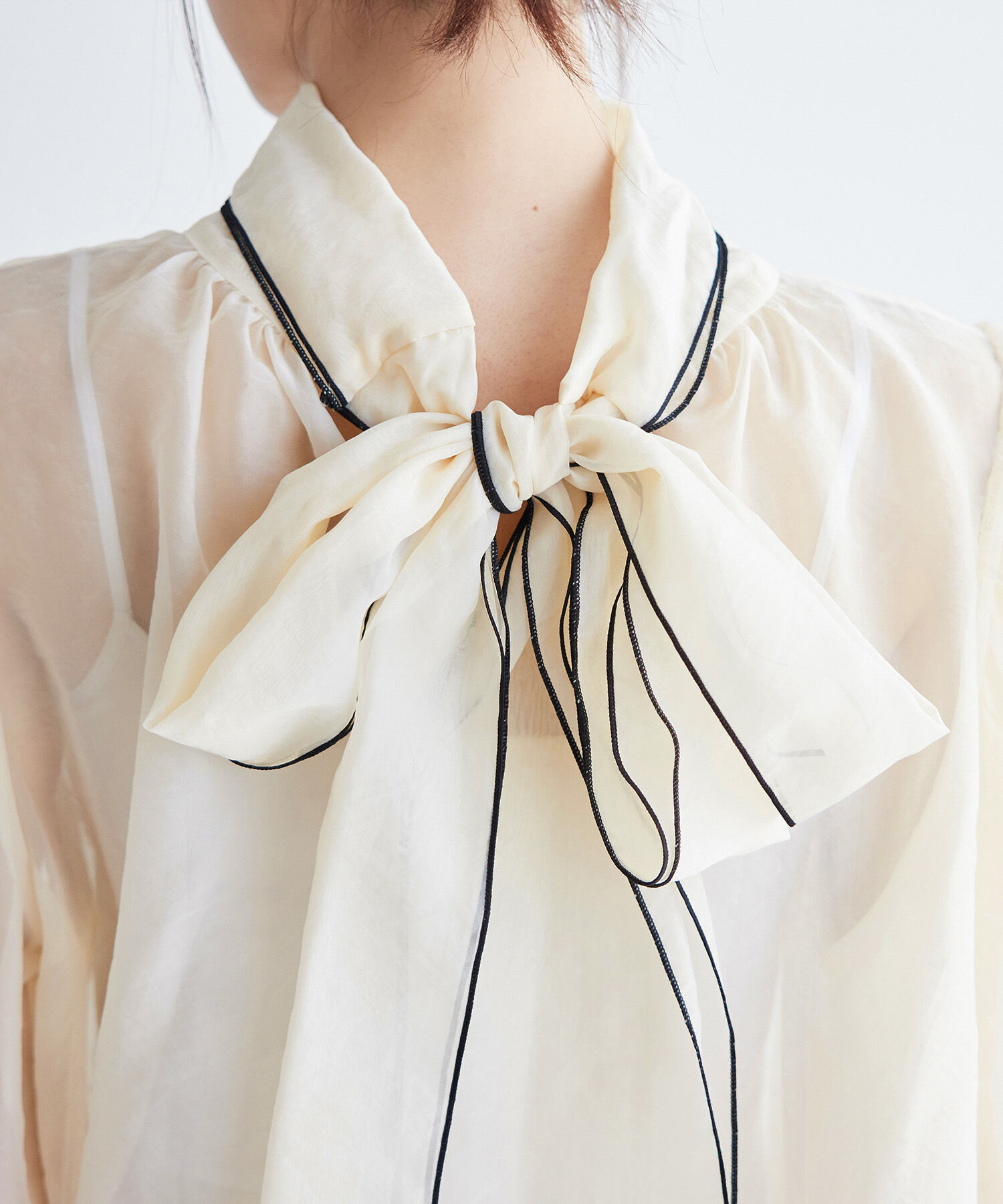 Rope&rsquo;Picnic「2WAY/配色リボンブラウス」|シャツ・ブラウス|