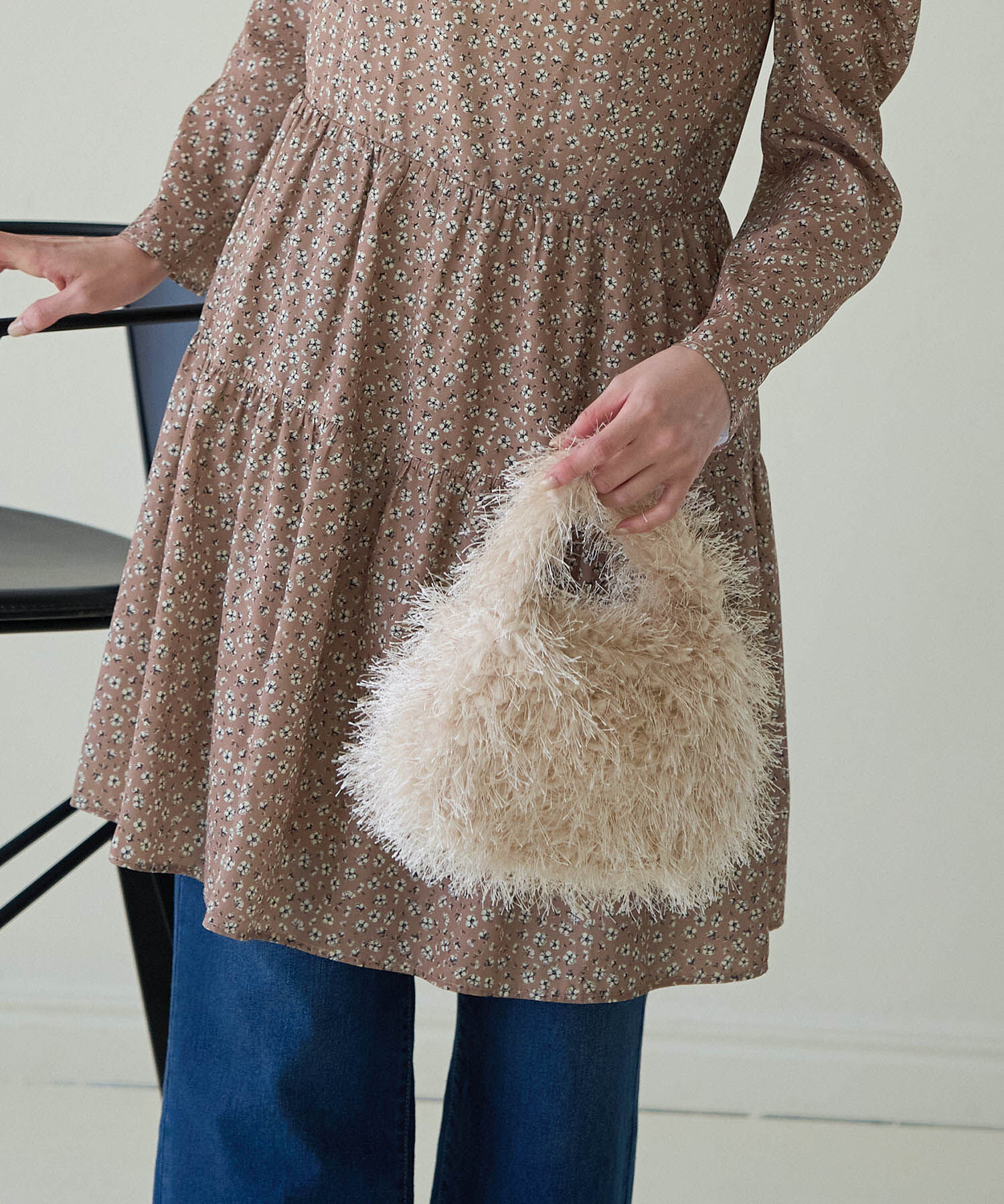 ROPE PICNIC PASSAGE「フリンジファーワンハンドルバッグ」|ハンドバッグ|