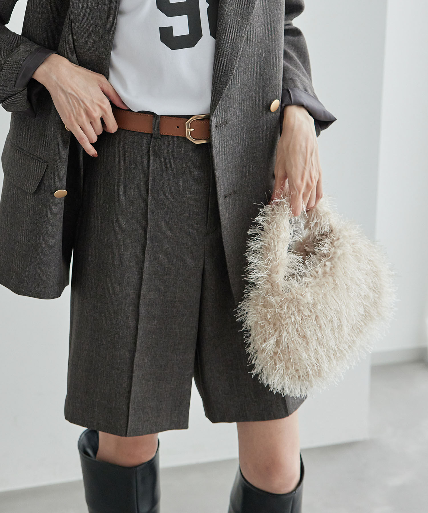 ROPE PICNIC PASSAGE「フリンジファーワンハンドルバッグ」|ハンドバッグ|