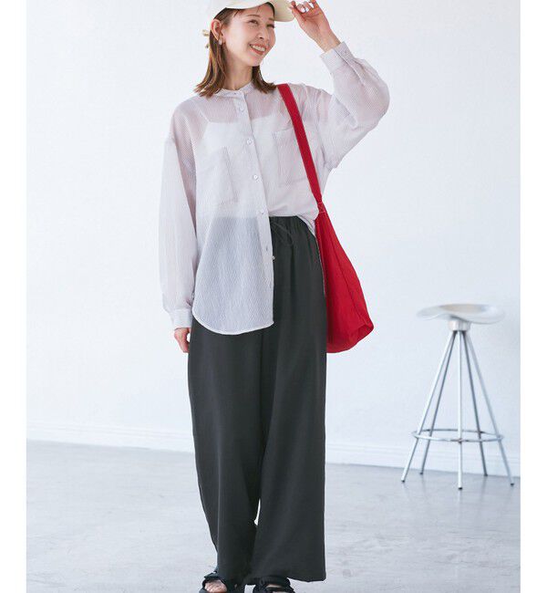 Rope&rsquo;Picnic「【吸水速乾・防シワ】エフォートレスリラックスイージーワイドパンツ」|チノ|