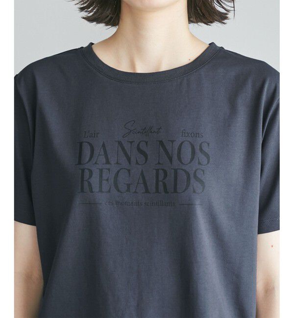 Rope&rsquo;Picnic「【UVカット・接触冷感・汗染み加工】フレンチロゴプリントTシャツ」|Tシャツ・カットソー|