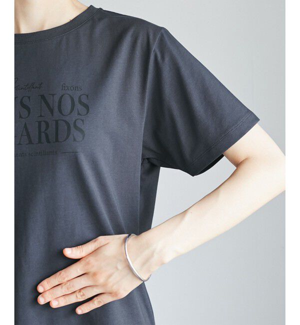 Rope&rsquo;Picnic「【UVカット・接触冷感・汗染み加工】フレンチロゴプリントTシャツ」|Tシャツ・カットソー|