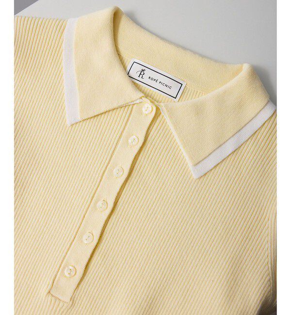 Rope&rsquo;Picnic「レイヤード風リブポロニット」|ニット・セーター|