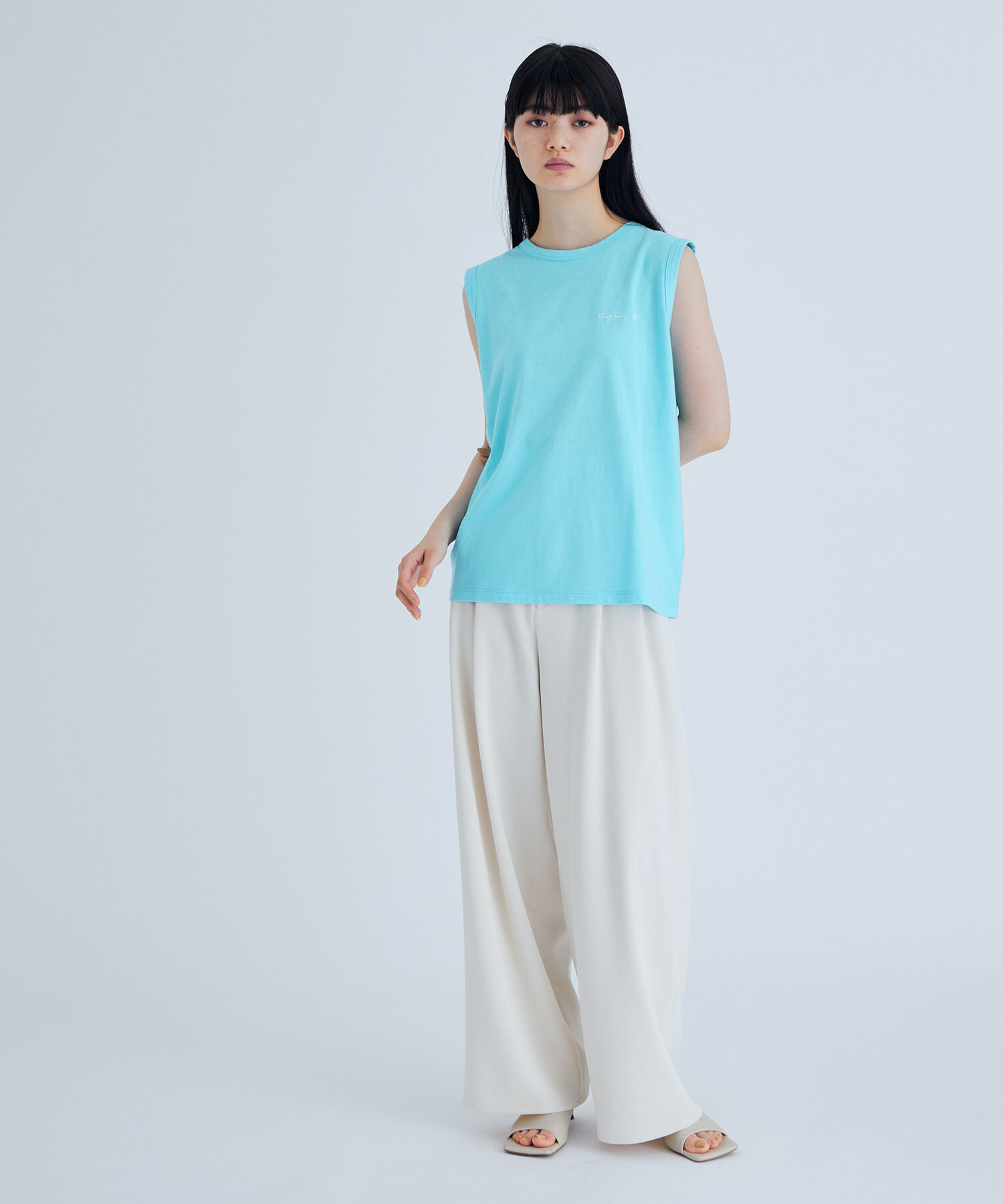 ADAM ET ROPE'「【agnes b. pour ADAM ET ROPE'】SLEEVELESS T-SHIRTS」|タンクトップ|